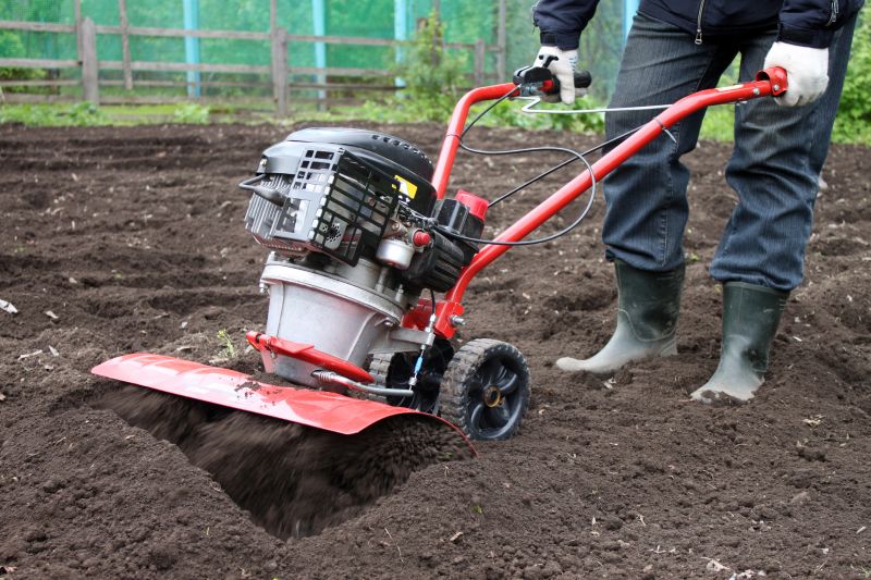 Products For Lawn Rototilling Service in use